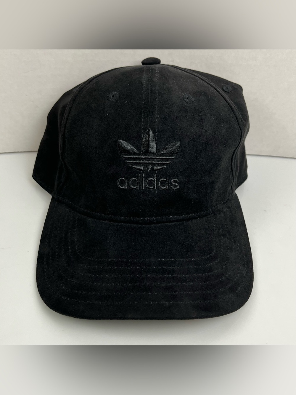 Adidas Black Suede Dad Cap Golf OSFM Adjustable
